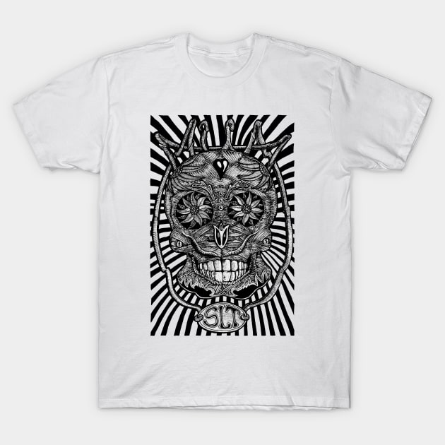 Mexican skull, day of the dead cinco de mayo Mexico Sugar T-Shirt by miskel